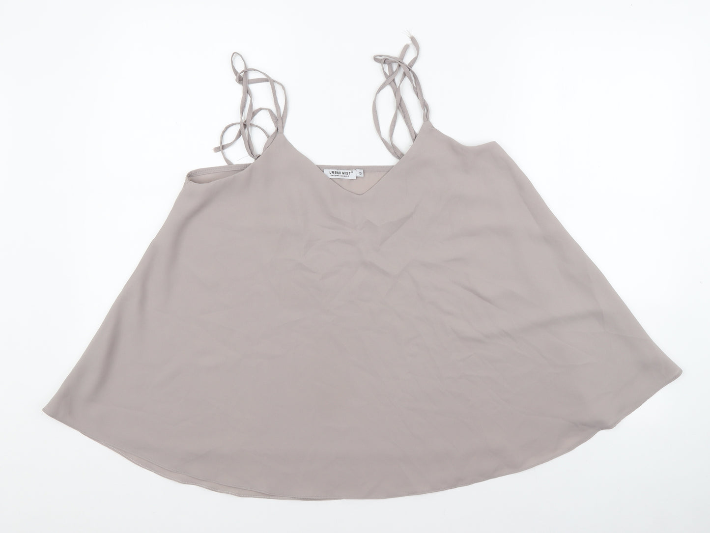 Urban Mist Womens Grey Viscose Camisole Tank Size 10 V-Neck