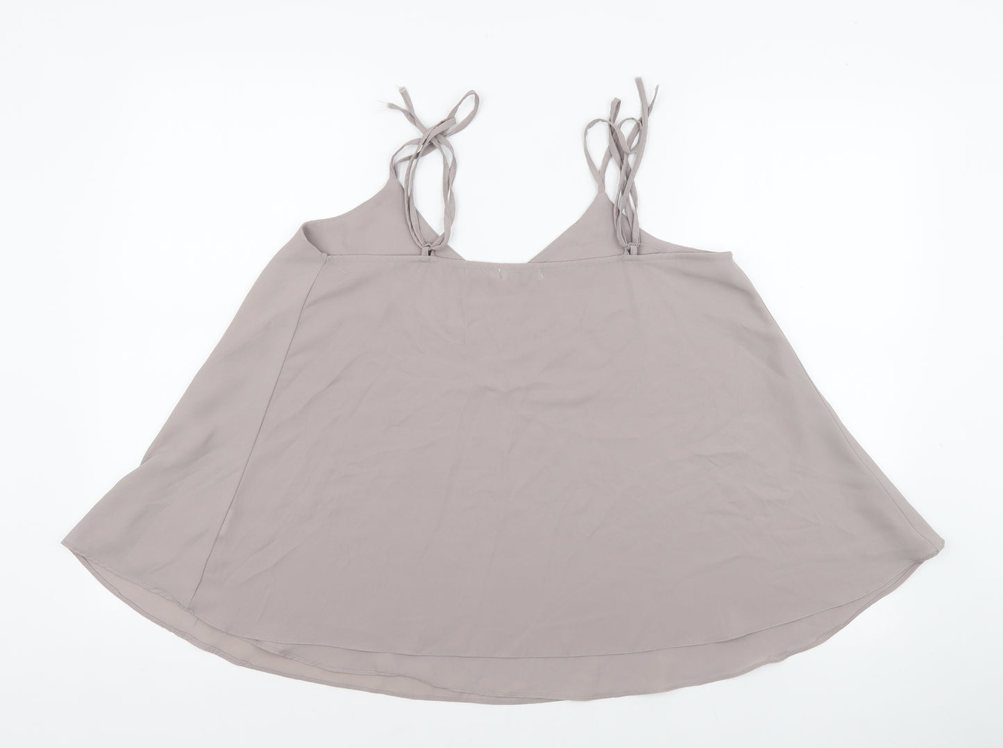 Urban Mist Womens Grey Viscose Camisole Tank Size 10 V-Neck