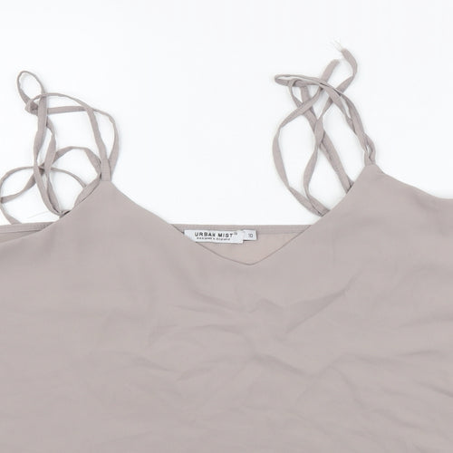 Urban Mist Womens Grey Viscose Camisole Tank Size 10 V-Neck