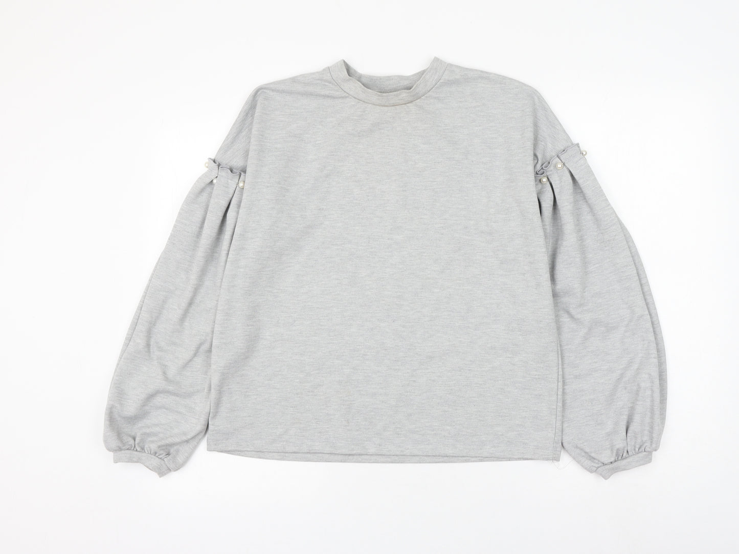Padini Authentics Womens Grey Cotton Pullover Sweatshirt Size M Pullover
