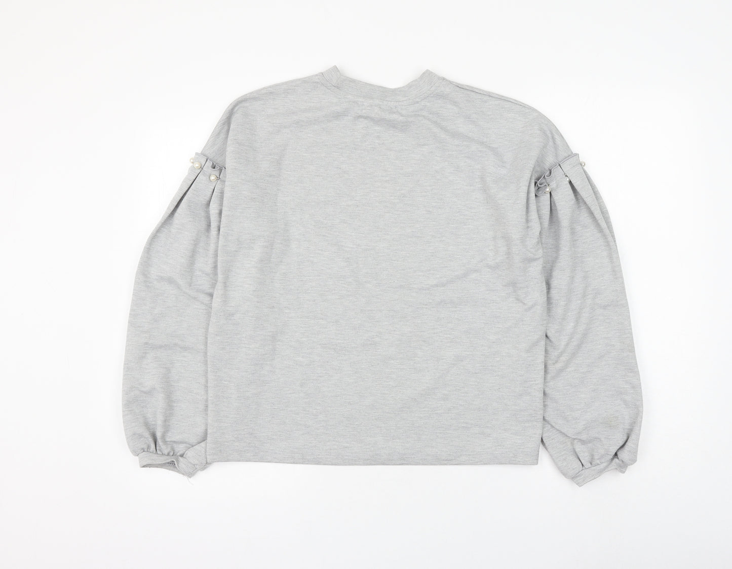 Padini Authentics Womens Grey Cotton Pullover Sweatshirt Size M Pullover