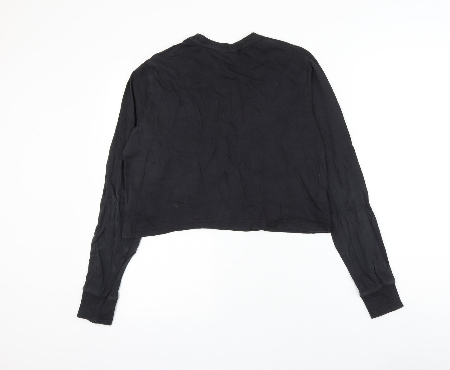 FILA Girls Black Cotton Pullover Sweatshirt Size S Pullover
