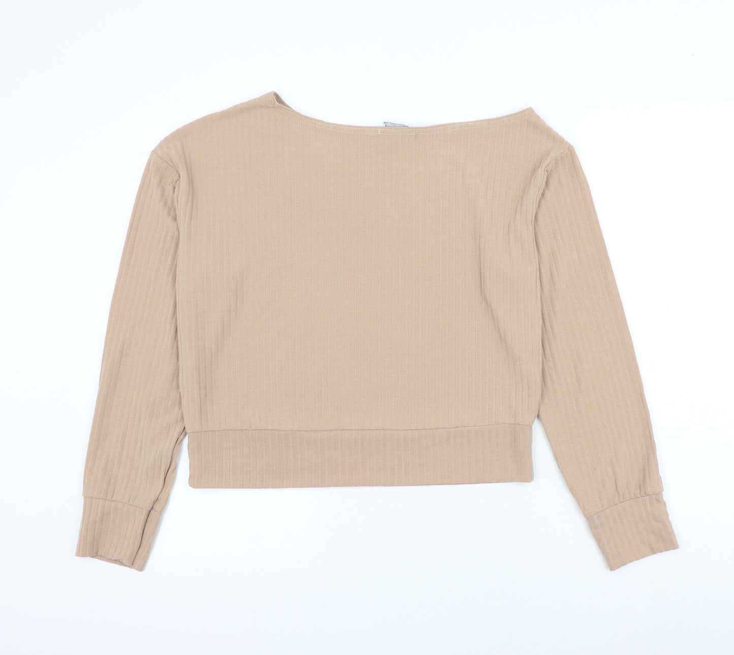 In the Style Womens Brown Boat Neck Polyester Pullover Jumper Size 12