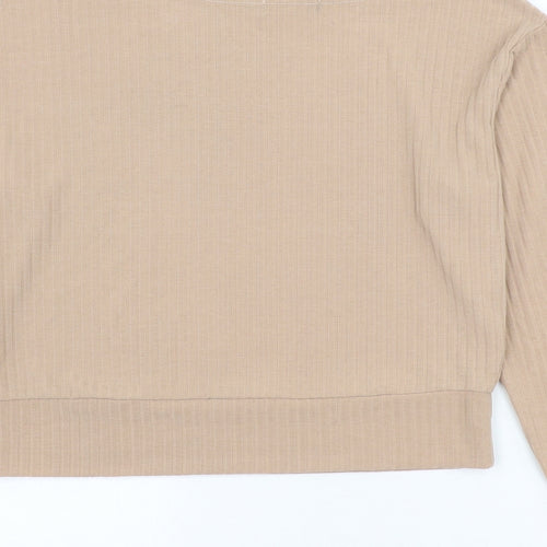 In the Style Womens Brown Boat Neck Polyester Pullover Jumper Size 12