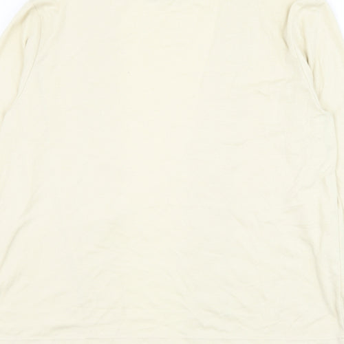 Poppy Womens Beige V-Neck Polyester Cardigan Jumper Size 16