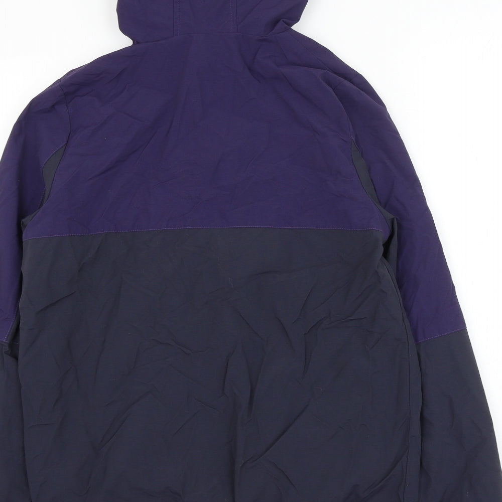 Canterbury Boys Blue Rain Coat Coat Size 14 Years Zip