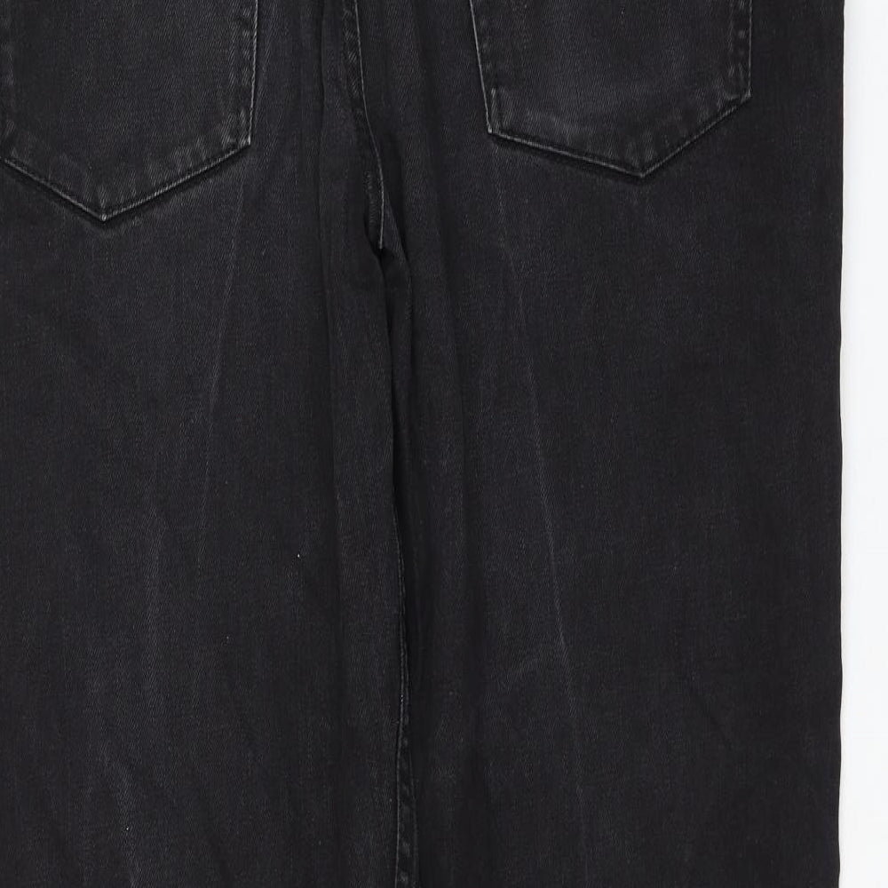 White Stuff Mens Black Cotton Straight Jeans Size 38 in L30 in Slim Zip