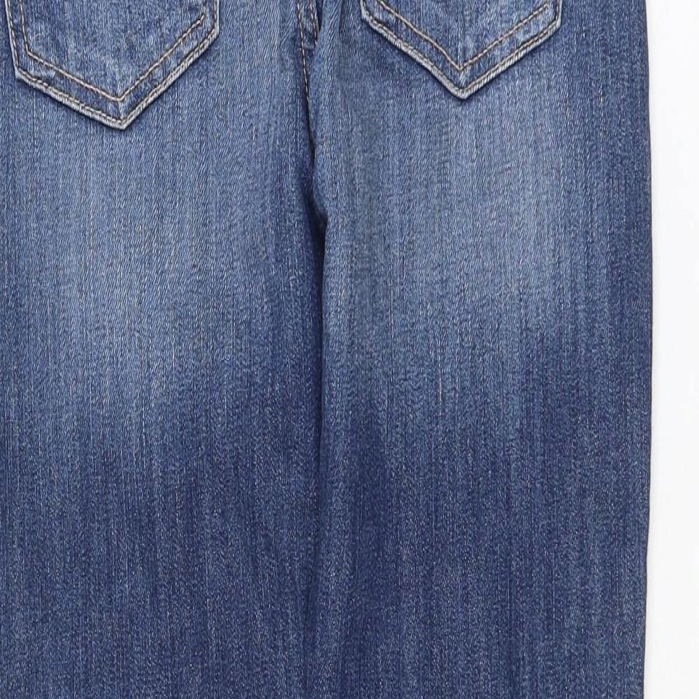 7 For All Mankind Womens Blue Cotton Skinny Jeans Size 24 in L26 in Regular Zip