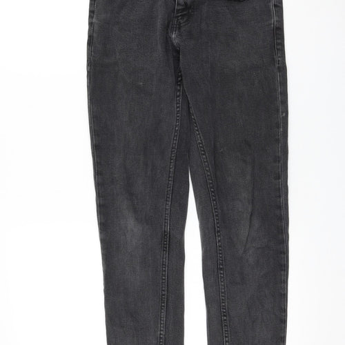 Zara Womens Grey Polyester Skinny Jeans Size 10 L30 in Regular Zip
