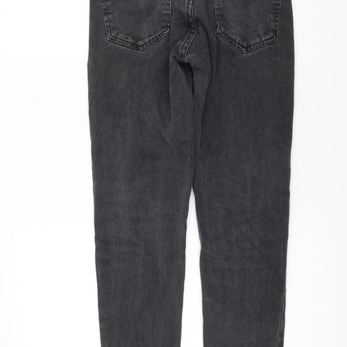 Zara Womens Grey Polyester Skinny Jeans Size 10 L30 in Regular Zip