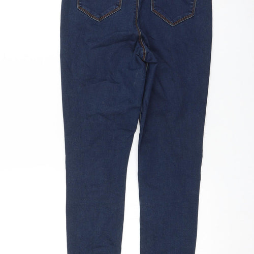 Vice Womens Blue Cotton Skinny Jeans Size 10 L28 in Regular Zip