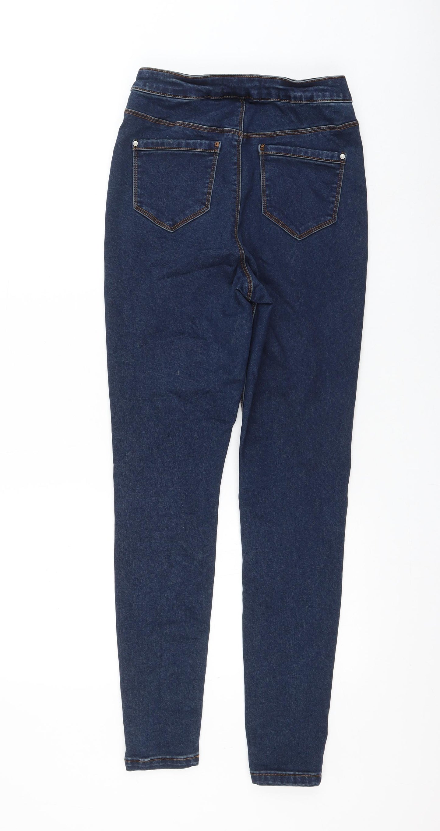 Vice Womens Blue Cotton Skinny Jeans Size 10 L28 in Regular Zip