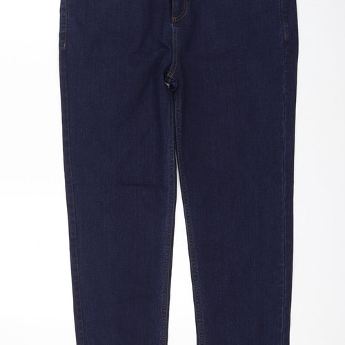 incorporate Wear Womens Blue Cotton Straight Jeans Size 34 in L30 in Regular Zip