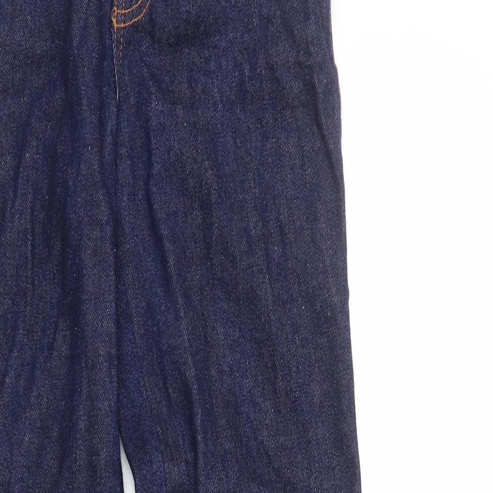Dena Womens Blue Cotton Straight Jeans Size 8 L33 in Regular Zip
