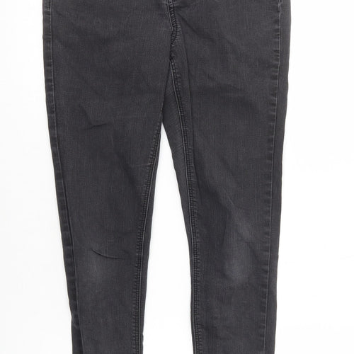 George Womens Black Cotton Skinny Jeans Size 10 L27 in Regular Zip