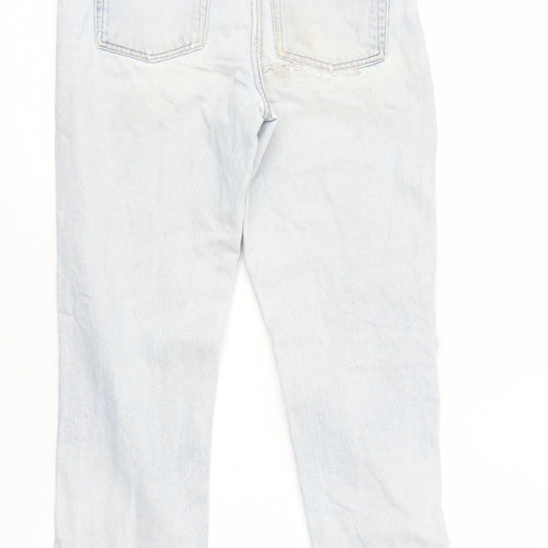 BDG Womens Blue Cotton Straight Jeans Size 8 L29 in Regular Zip