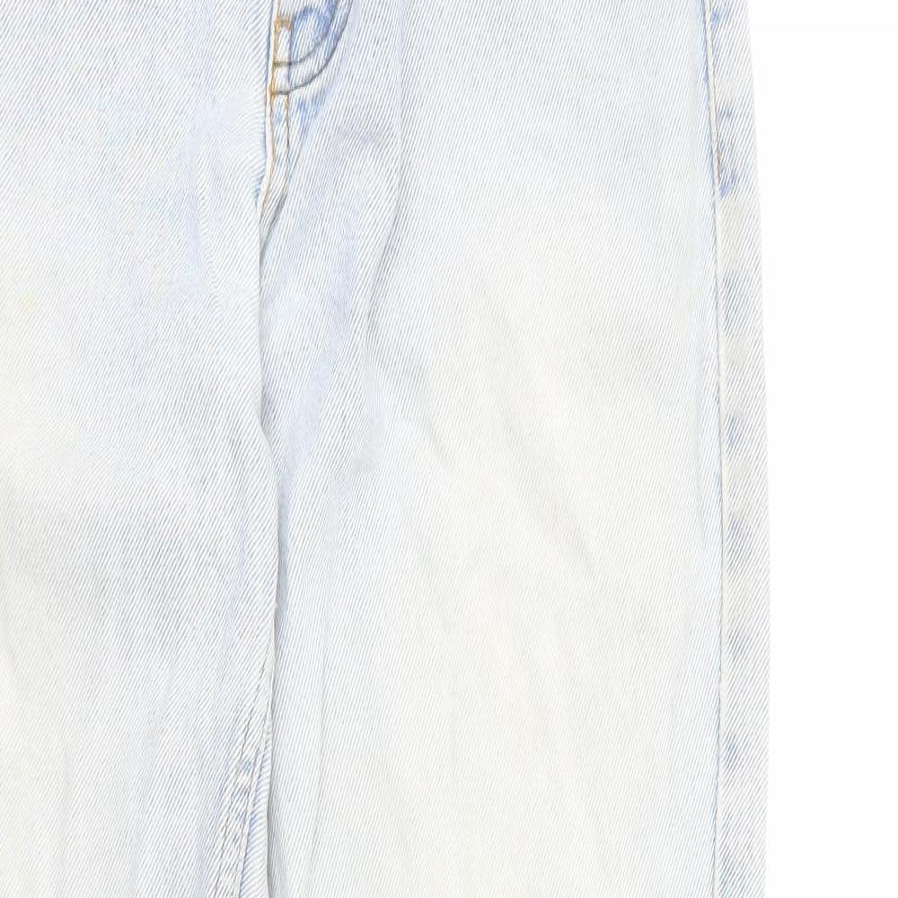BDG Womens Blue Cotton Straight Jeans Size 8 L29 in Regular Zip