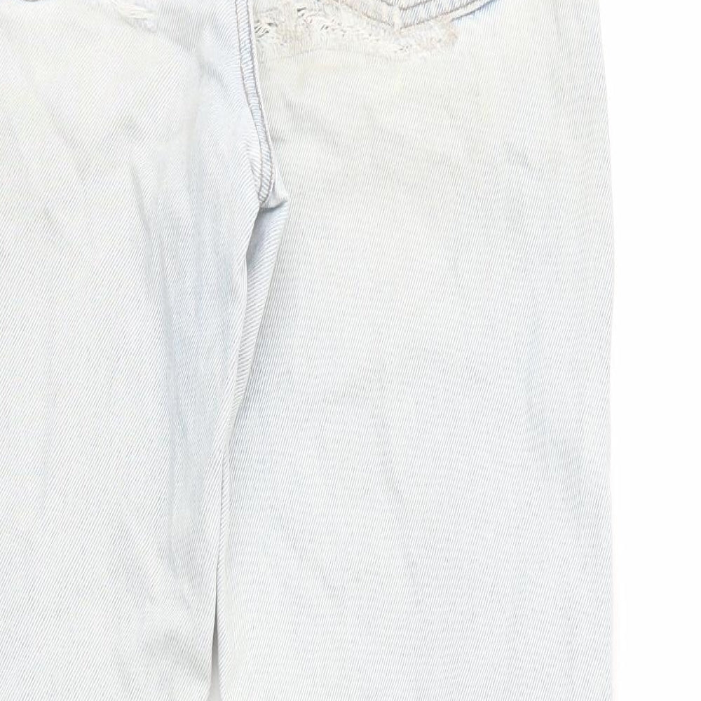BDG Womens Blue Cotton Straight Jeans Size 8 L29 in Regular Zip