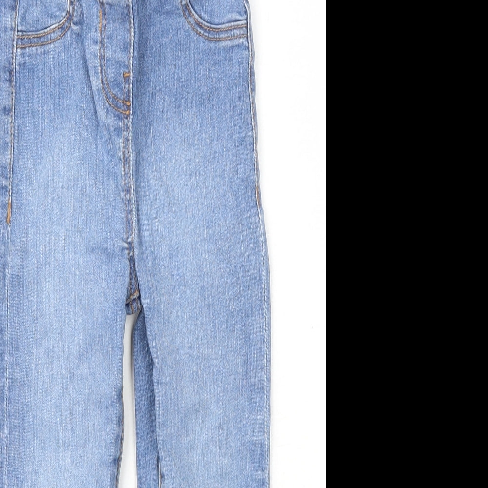 John Lewis Girls Blue Cotton Tapered Jeans Size 3 Years Regular Pullover