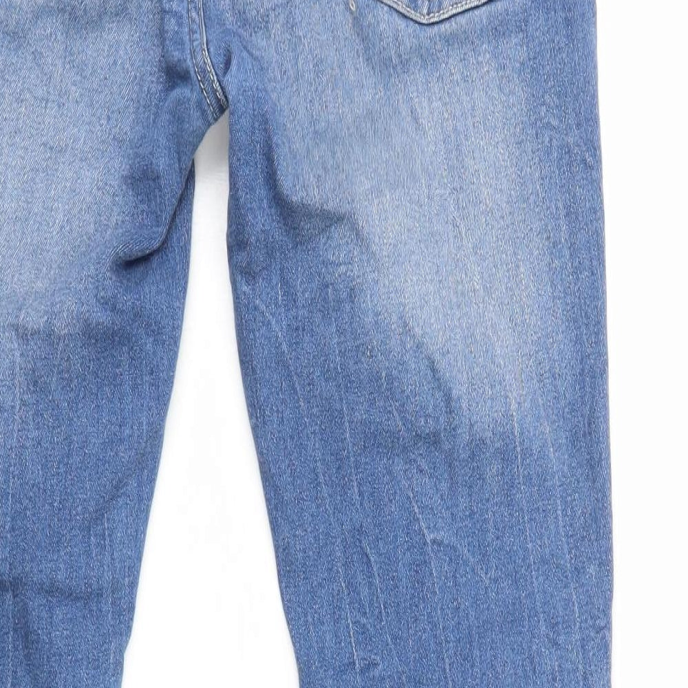 New Look Mens Blue Cotton Skinny Jeans Size M L30 in Regular Zip