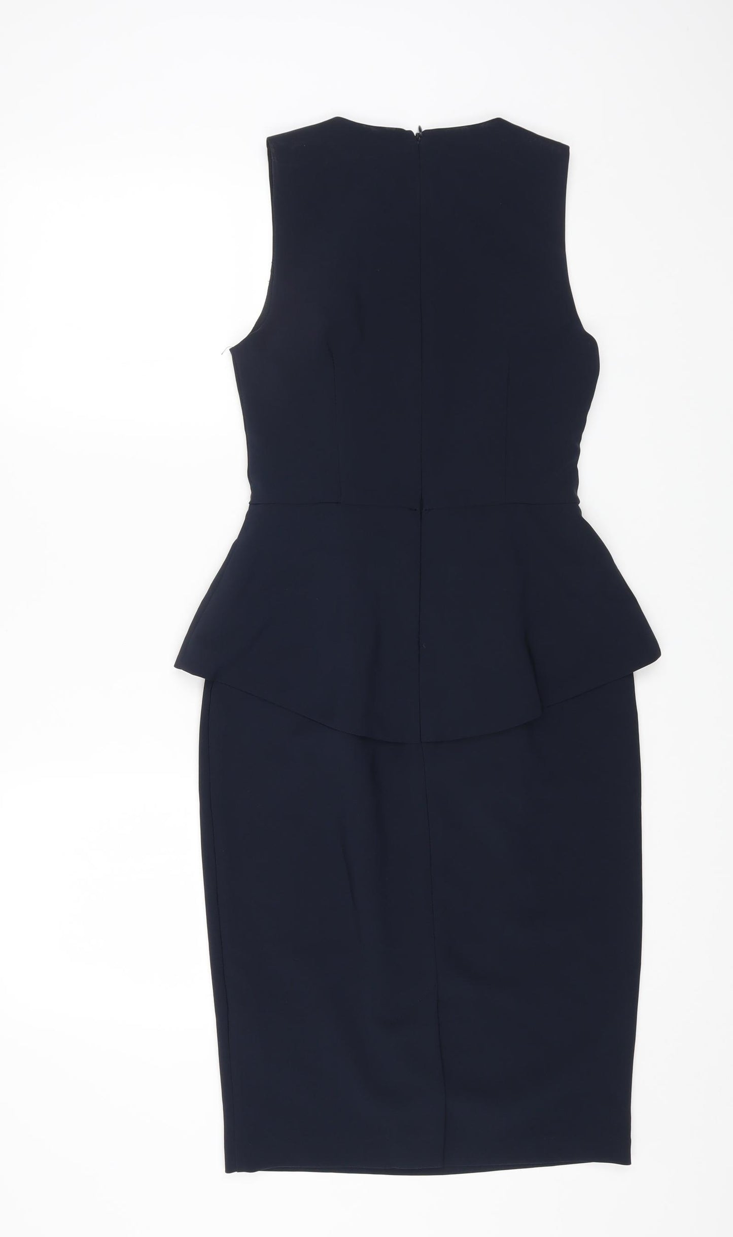 Lost Womens Blue Polyester A-Line Size 10 Round Neck Zip