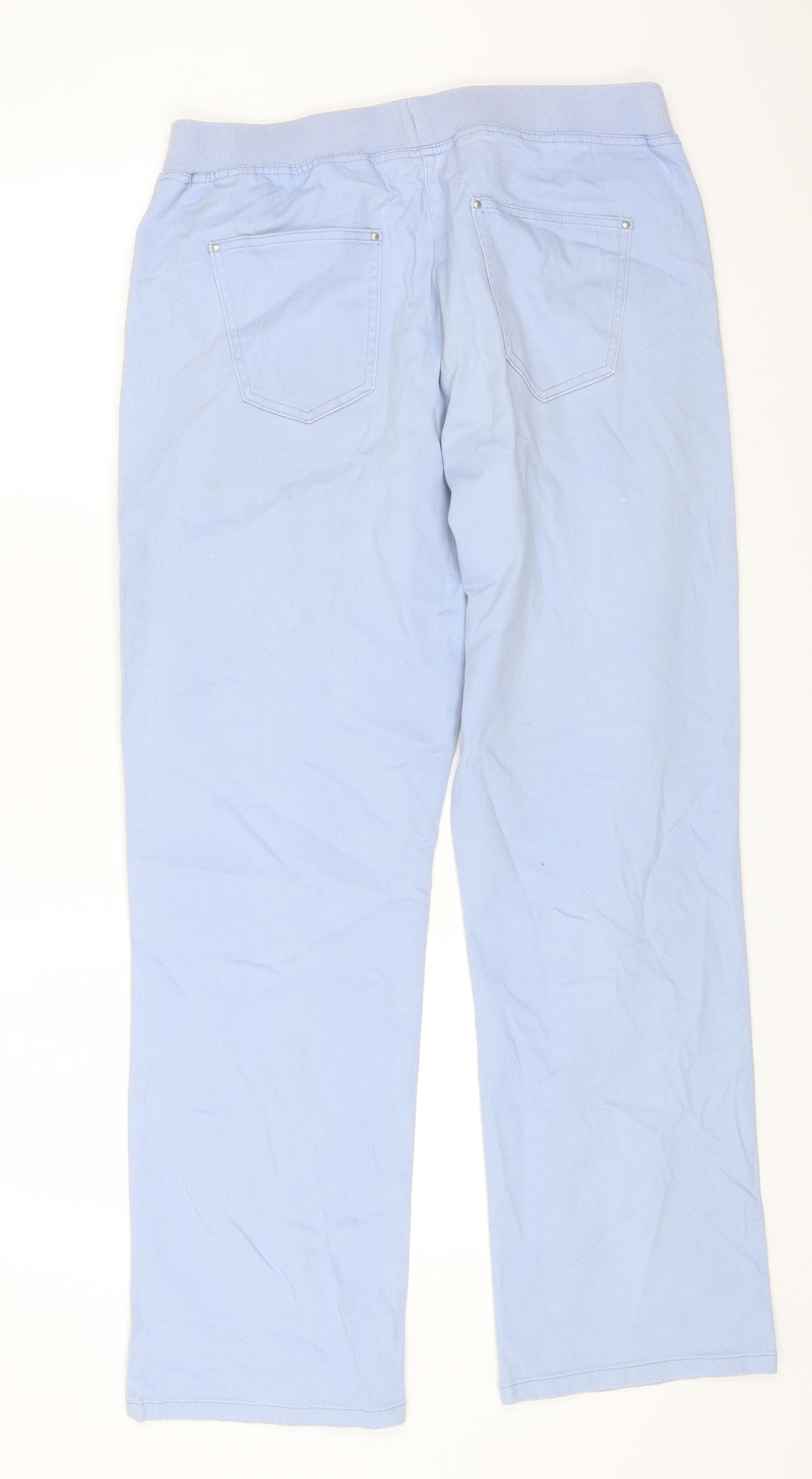 Cotton Traders Womens Blue Cotton Jegging Jeans Size 14 L27 in Regular