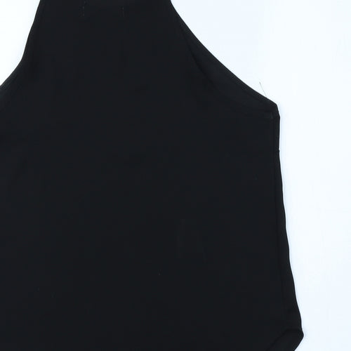 Abercombie&Fitch Womens Black Polyester Camisole Tank Size S Round Neck