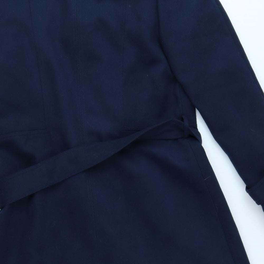 NEXT Mens Blue Military Jacket Coat Size XL Button