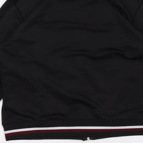 Project X Paris Womens Black Polyester Full Zip Sweatshirt Size L Zip