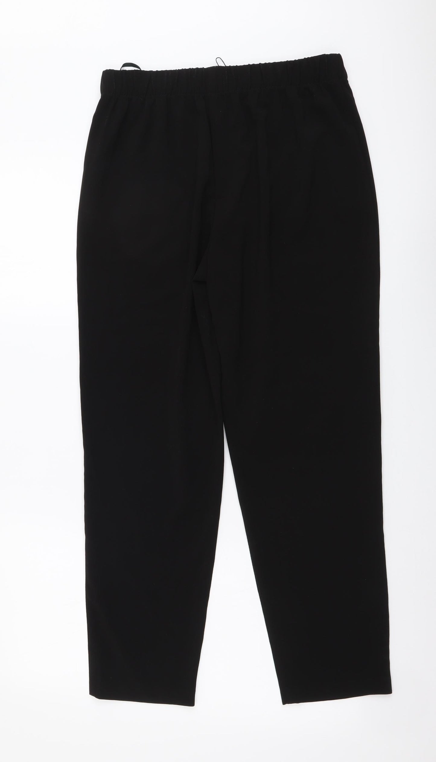 Primark Womens Black Polyester Trousers Size 10 L26 in Regular