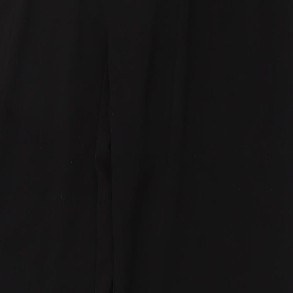 Primark Womens Black Polyester Trousers Size 10 L26 in Regular