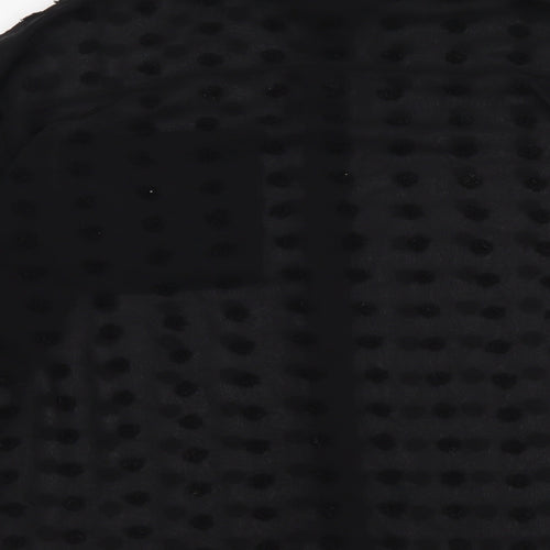 ASOS Womens Black Polka Dot Polyester Basic Button-Up Size 8 Collared