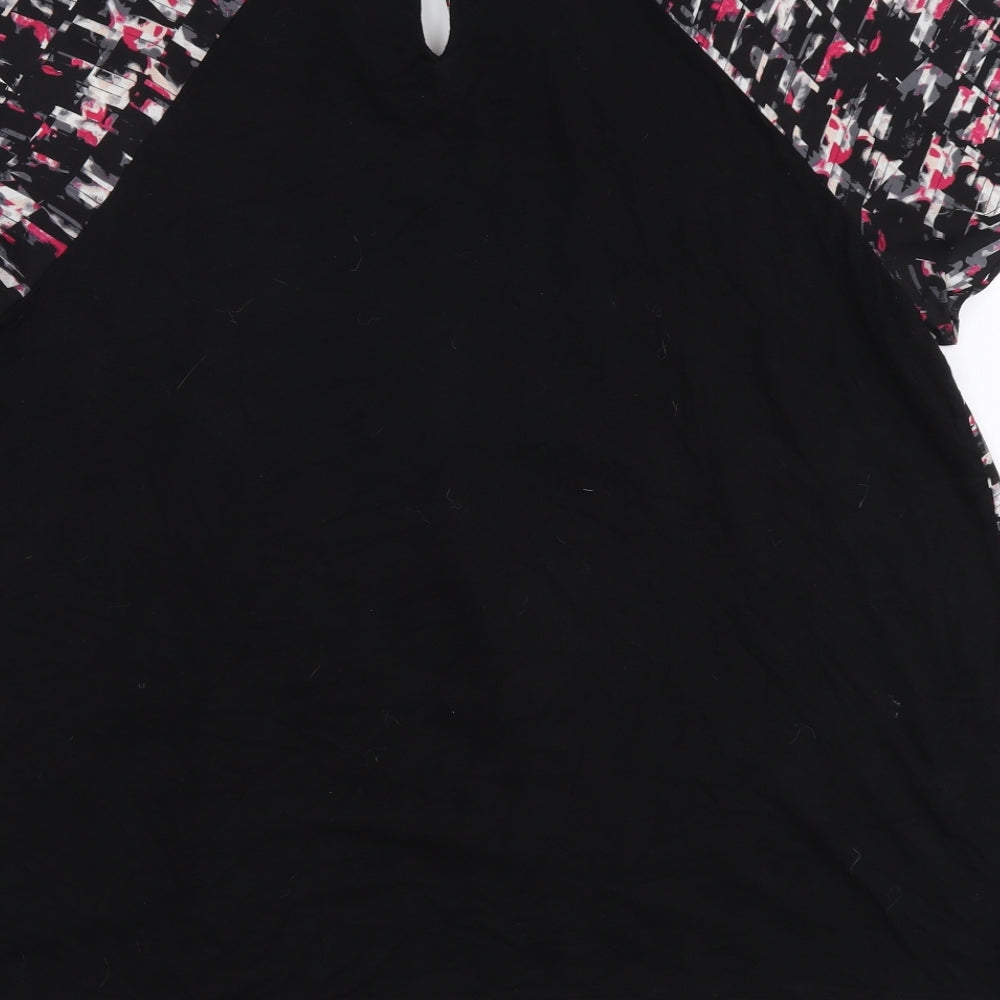 Jasper Conran Womens Multicoloured Geometric Polyester Basic Blouse Size 16 Round Neck