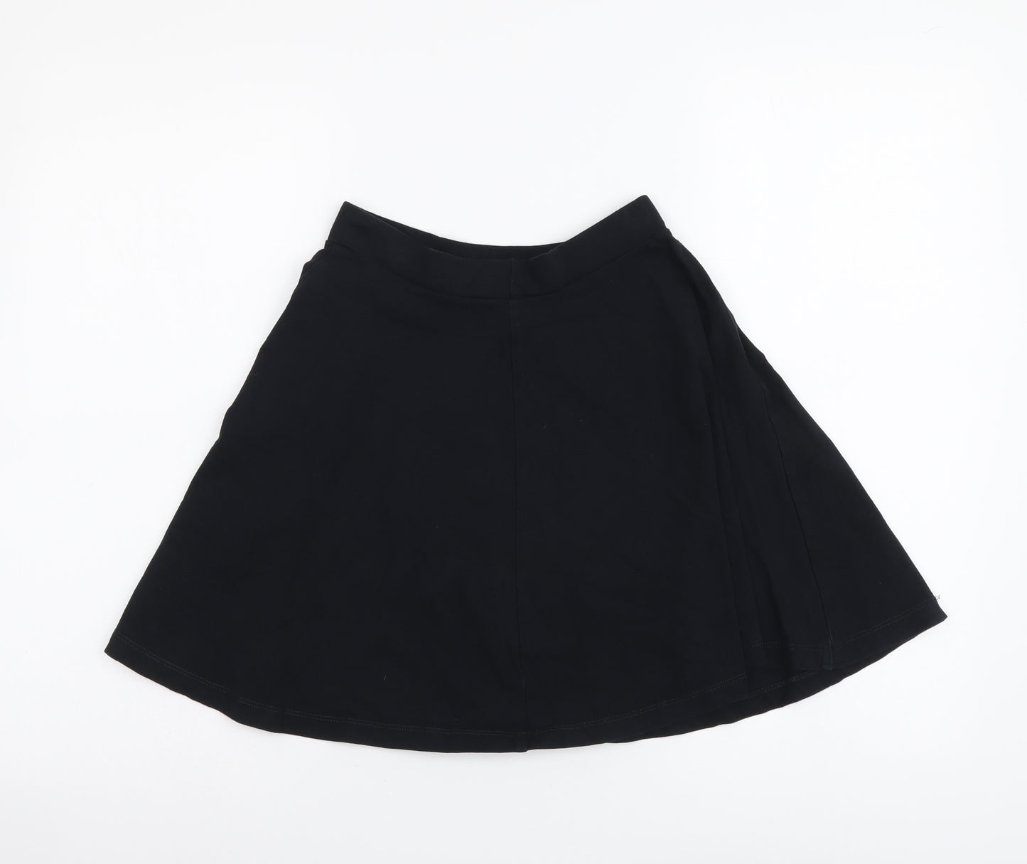 Topshop Womens Blue Cotton Skater Skirt Size 8