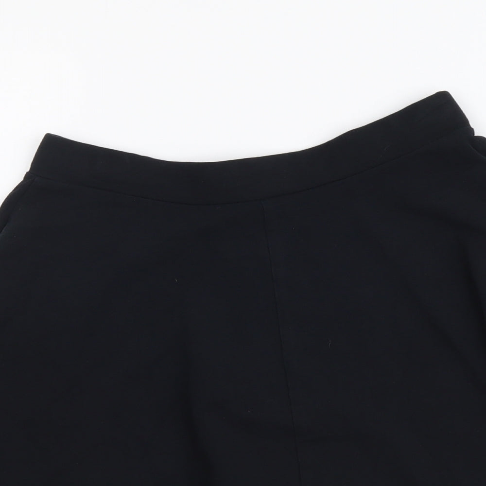 Topshop Womens Blue Cotton Skater Skirt Size 8