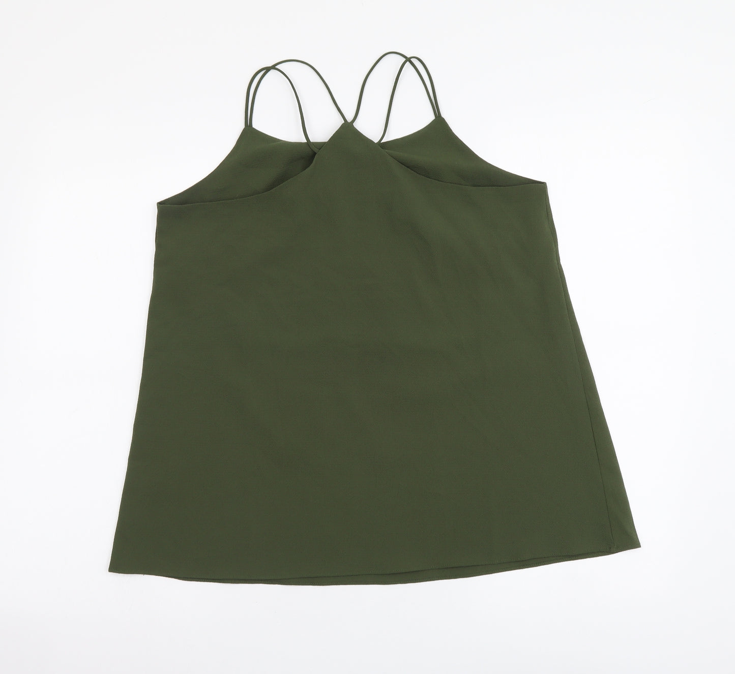 Quiz Womens Green Polyester Camisole Tank Size 10 Round Neck