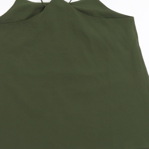 Quiz Womens Green Polyester Camisole Tank Size 10 Round Neck
