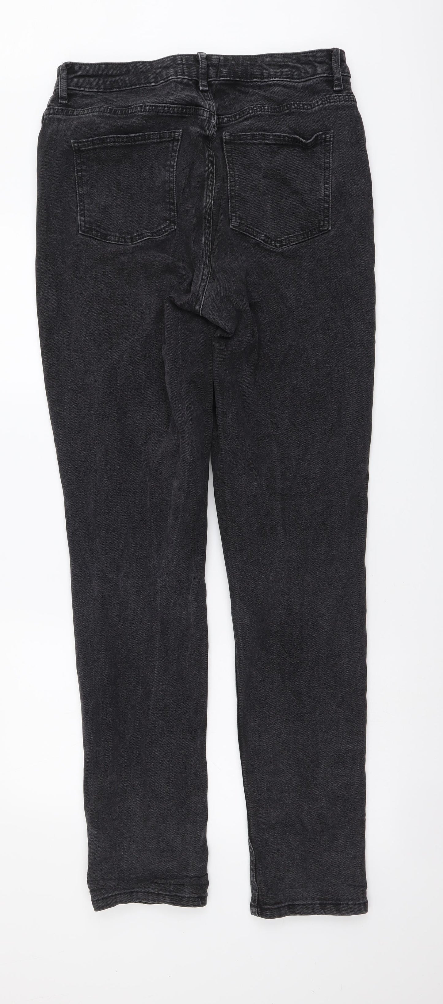 ASOS Mens Grey Cotton Straight Jeans Size 30 L32 in Slim Button