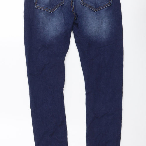 NEXT Boys Blue Cotton Skinny Jeans Size 14 Years Regular Button