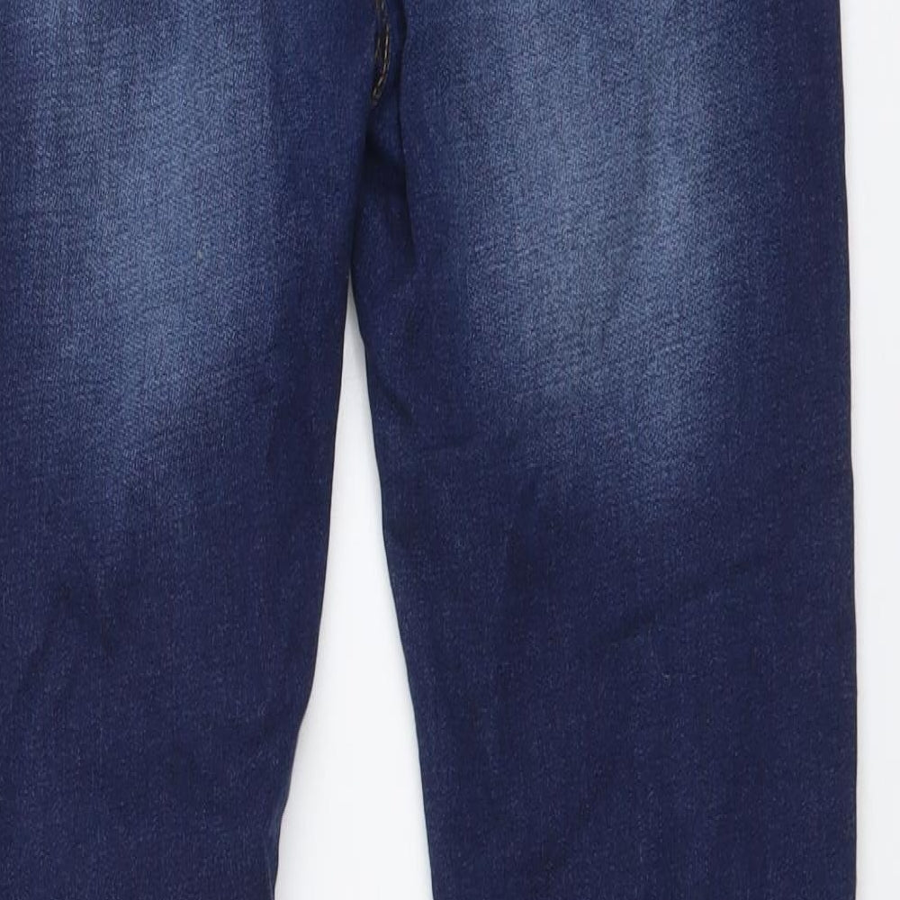 NEXT Boys Blue Cotton Skinny Jeans Size 14 Years Regular Button