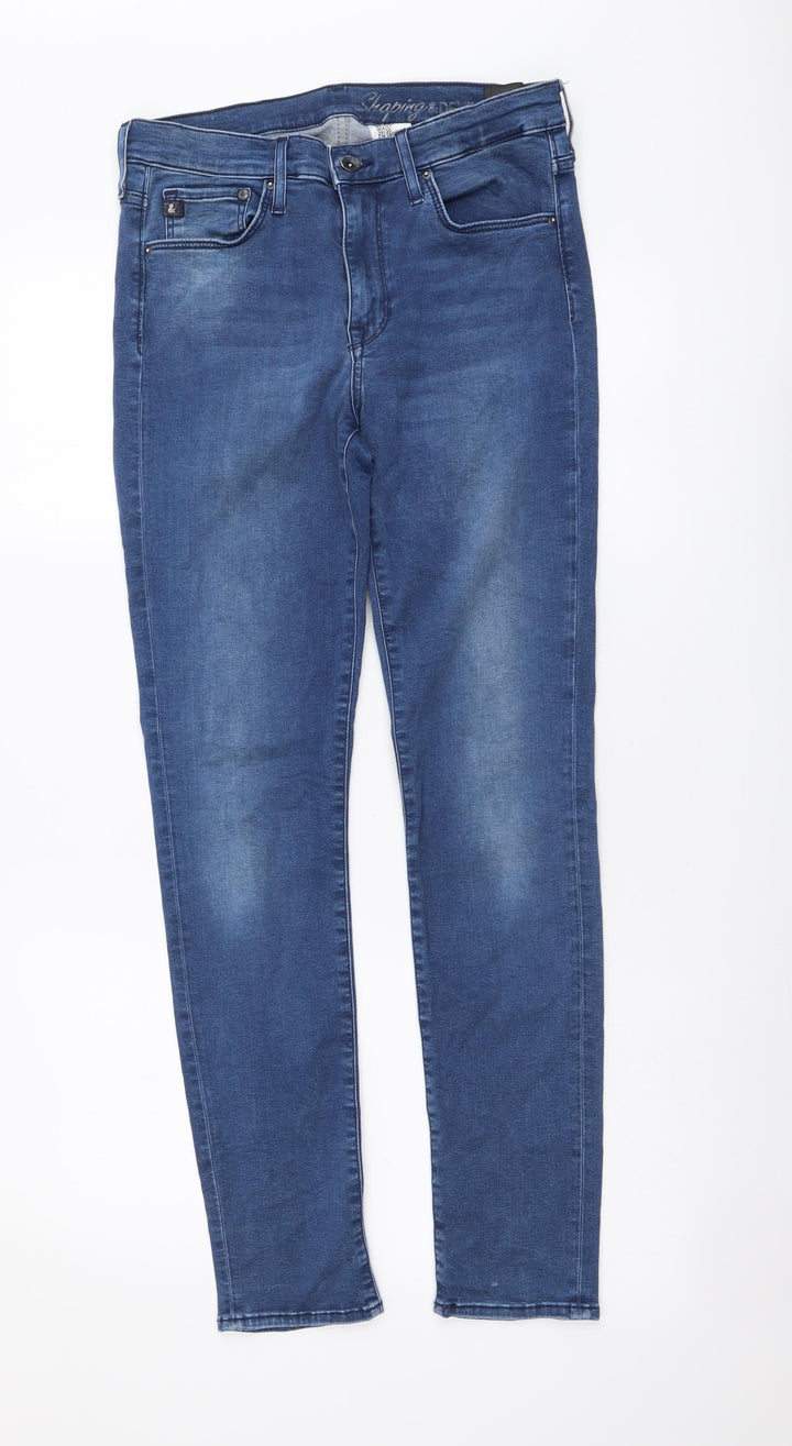 &Denim Womens Blue Cotton Skinny Jeans Size 28 in L29 in Regular Button