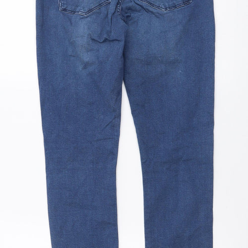 &Denim Womens Blue Cotton Skinny Jeans Size 28 in L29 in Regular Button