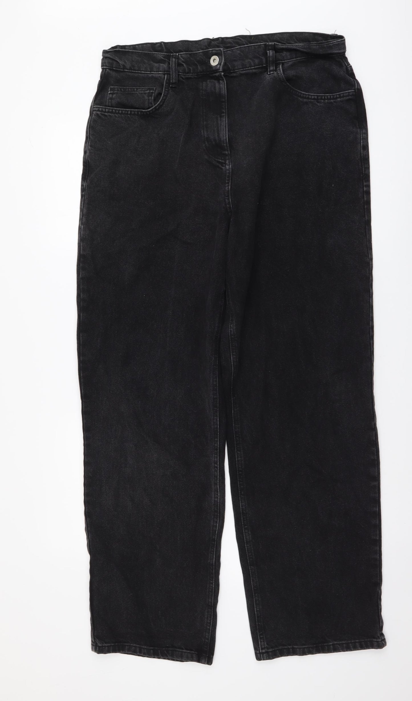 COLLUSION Mens Grey Cotton Straight Jeans Size 32 in L31 in Regular Button