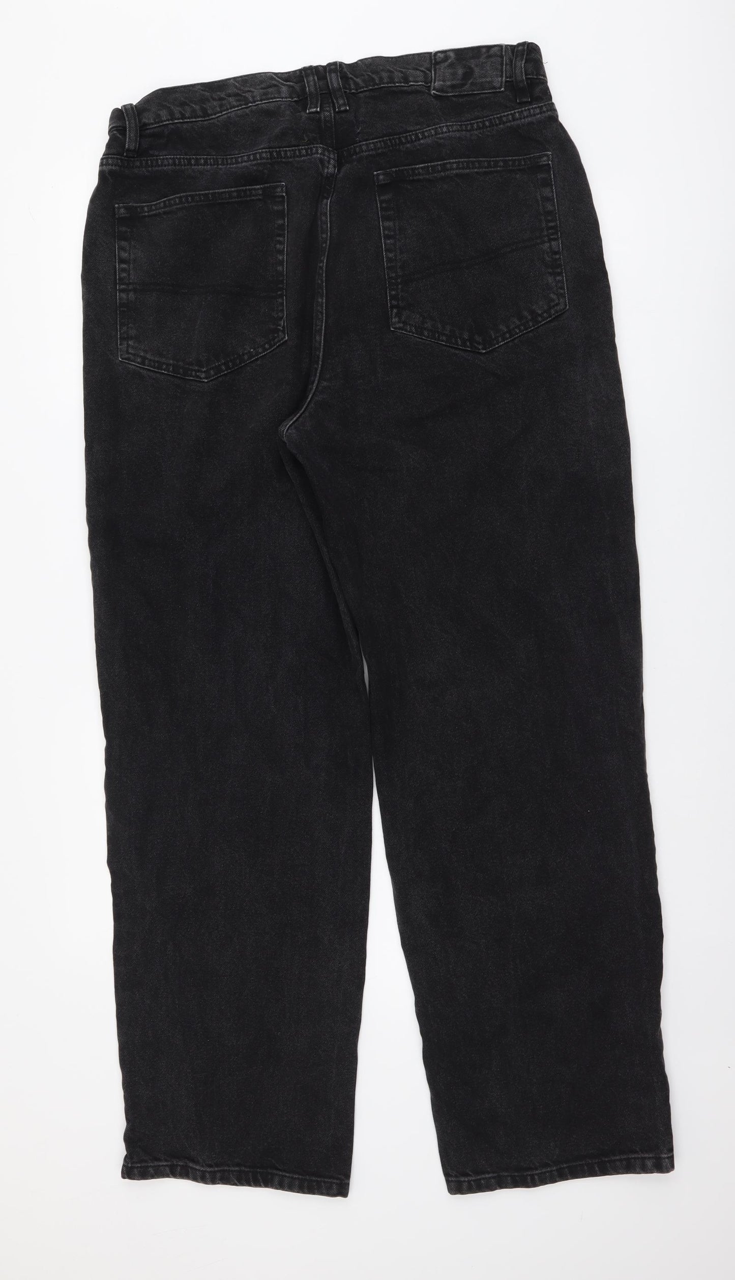 COLLUSION Mens Grey Cotton Straight Jeans Size 32 in L31 in Regular Button