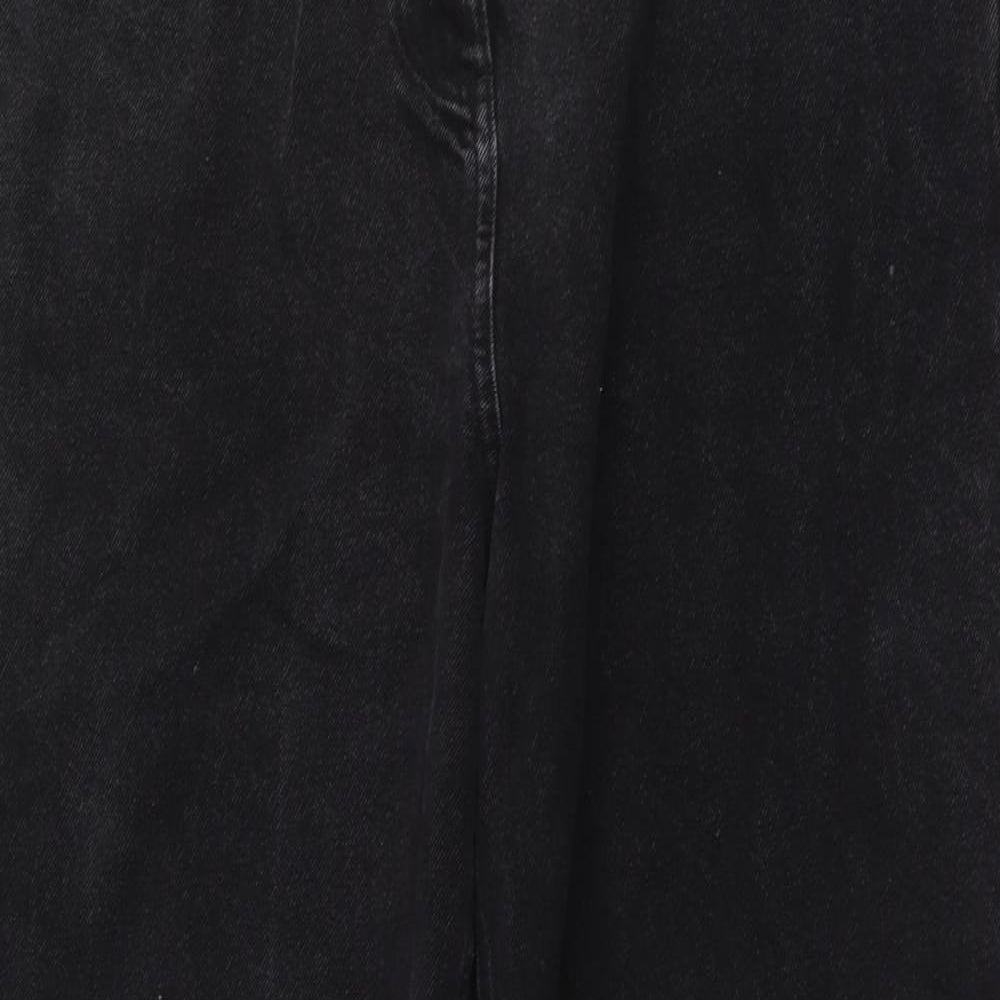 COLLUSION Mens Grey Cotton Straight Jeans Size 32 in L31 in Regular Button
