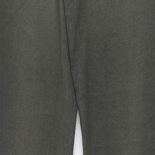 H&M Womens Green Cotton Skinny Jeans Size L L30 in Regular Button