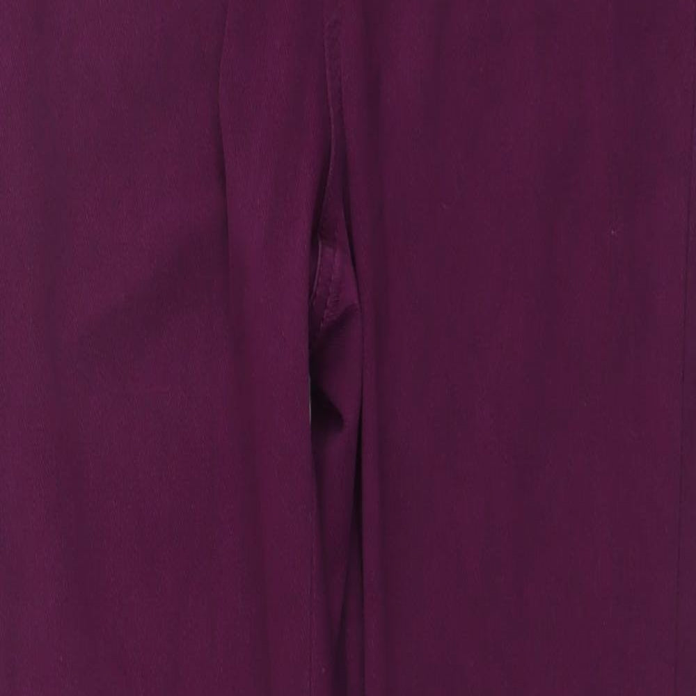 TU Womens Purple Cotton Jegging Leggings Size 8 L28 in