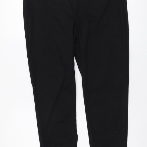 Denim & Co. Womens Black Cotton Jegging Leggings Size 14 L26 in