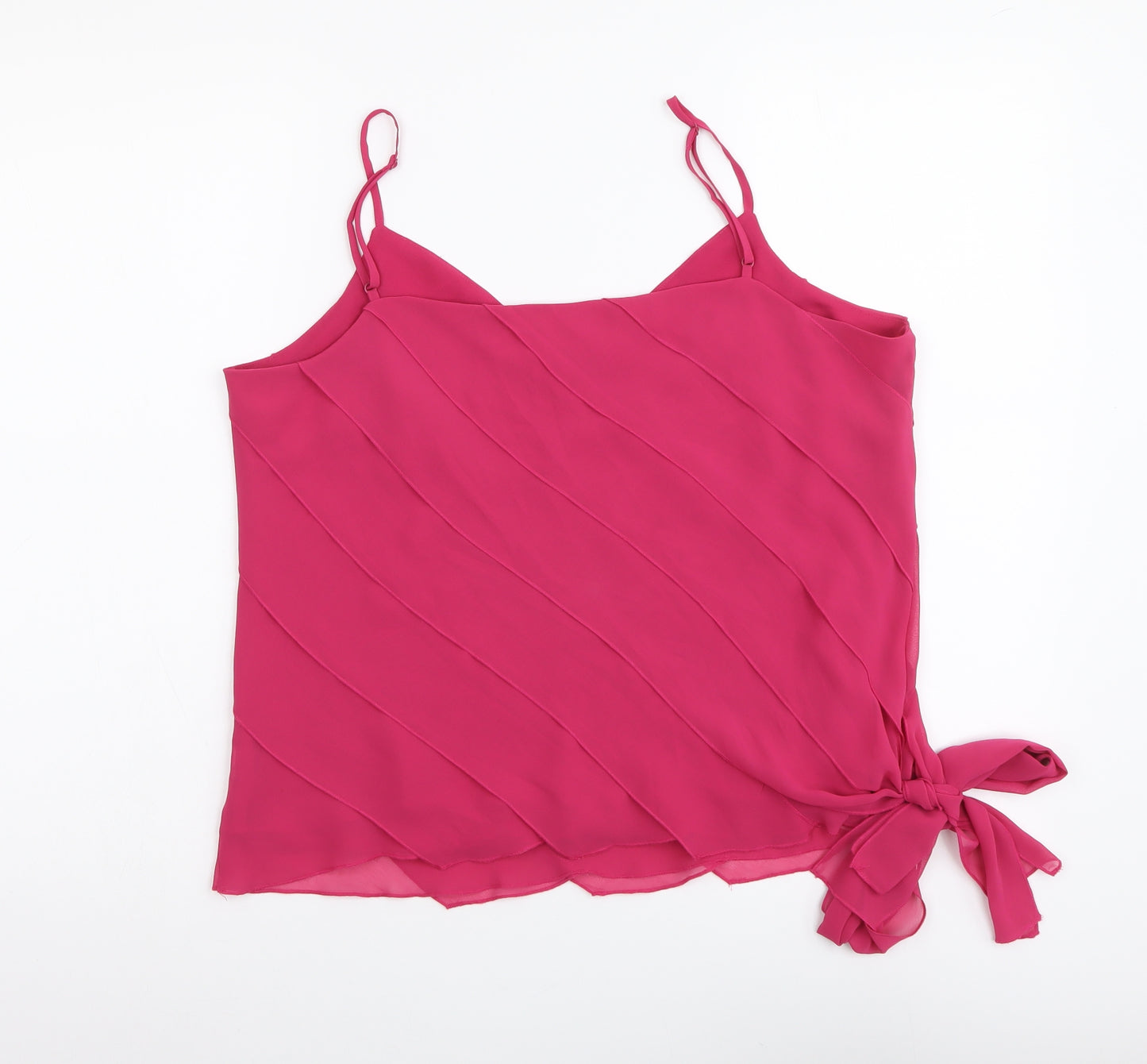 Marks and Spencer Womens Pink Polyester Camisole Tank Size 16 V-Neck