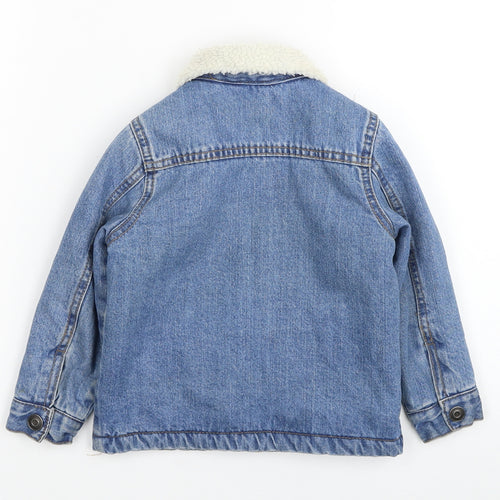 George Boys Blue Jacket Coat Size 18-24 Months Button